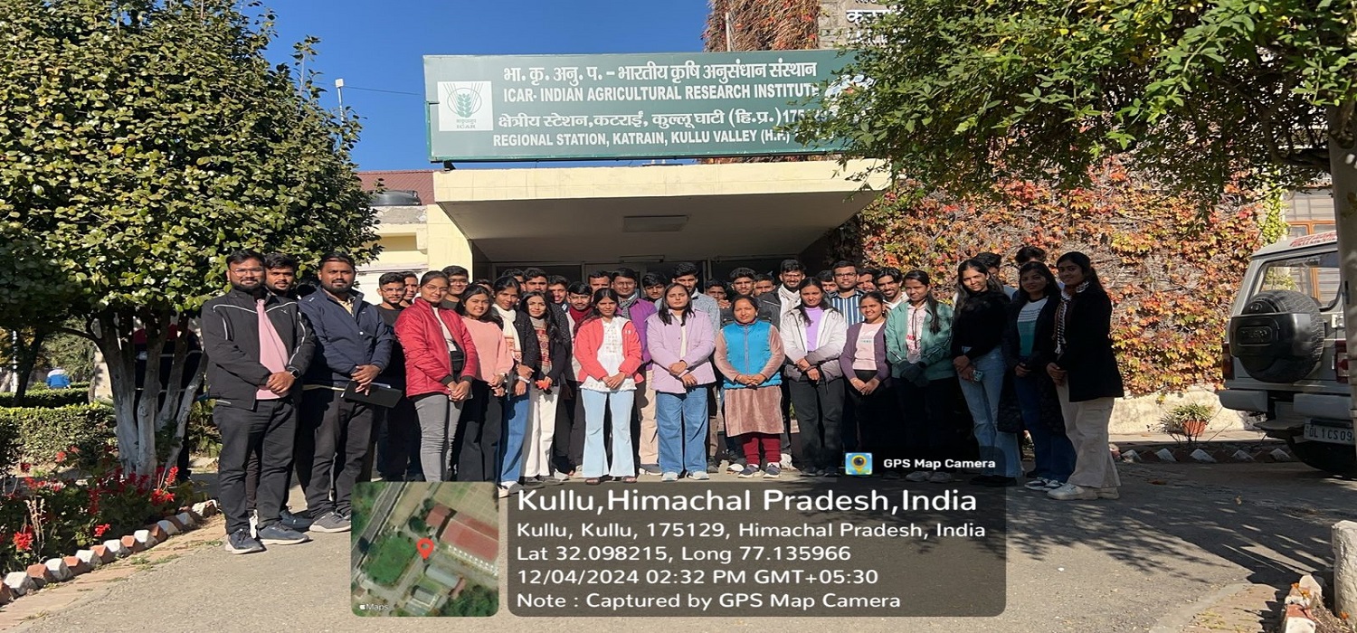 Educational visit of students to ICAR- Regional Research station,katrain,kullu