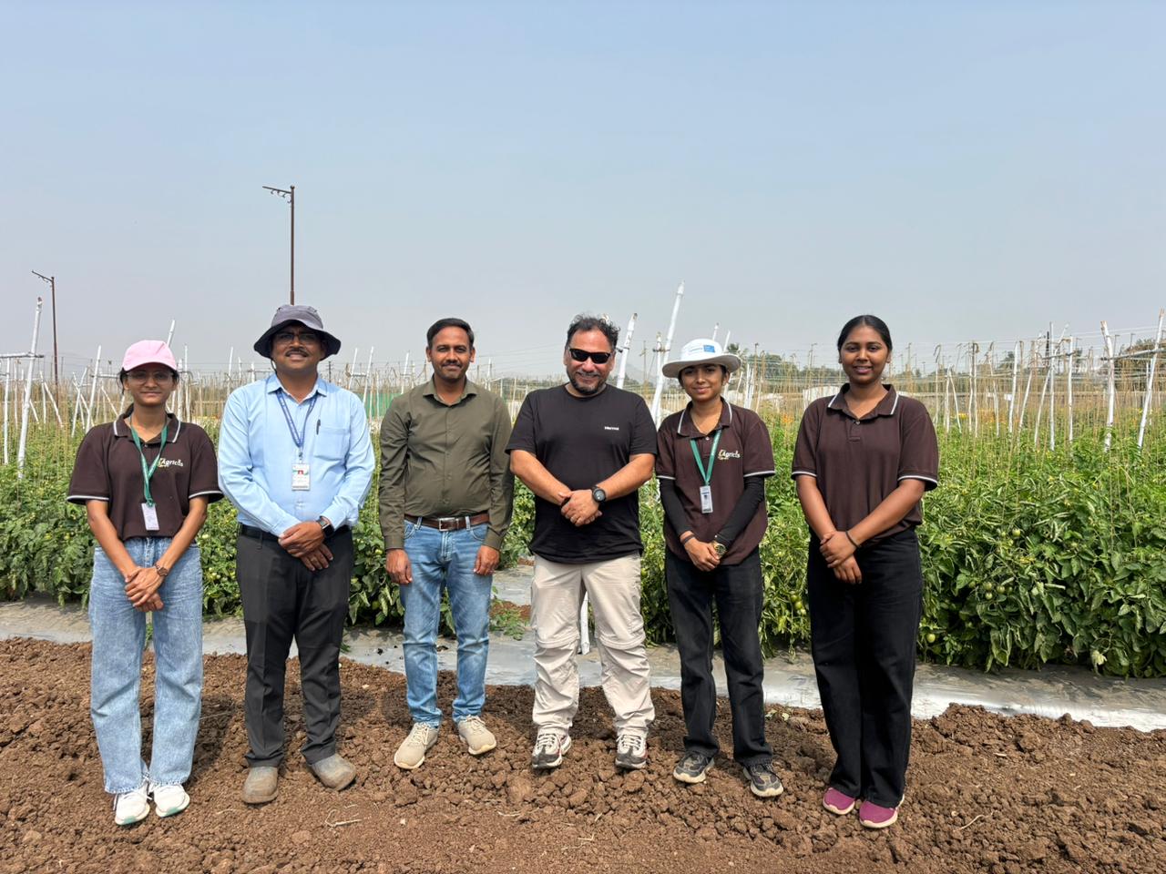 Mr.Rolando Silva,AminoChem,Chile, South America visited on 20th Feb 2026 at Puriya Park farm along with Mansoon Crop Team.
