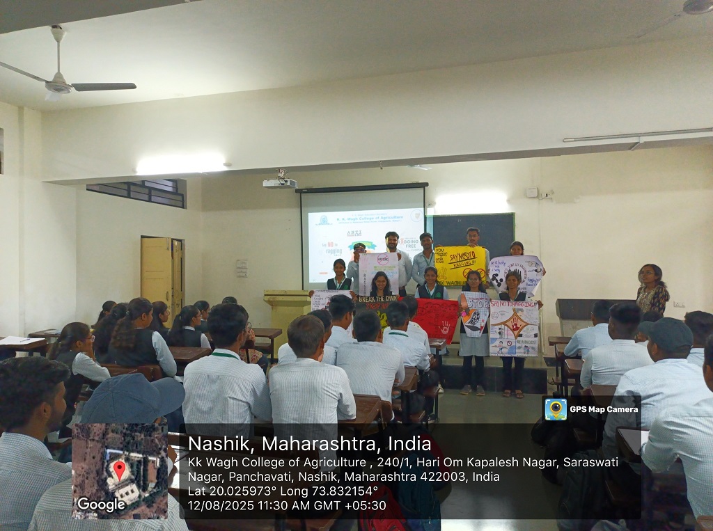 Our college united to observe Anti-Ragging Day on 12th August 2025, spreading awareness about creating a safe, inclusive, and respectful campus environment. Highlights of the event: Awareness talk on ragging-free campus culture Poster presentation 