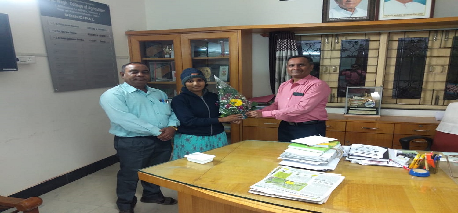 Ms.Reshma Vitnor, Alumni of K.K.Wagh College of Agriculture selected as State Tax Inspector (STI 2021)